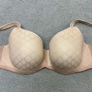 Soma Bra 40DD Balconette Bra Stunning Support Geo Lace Balconete